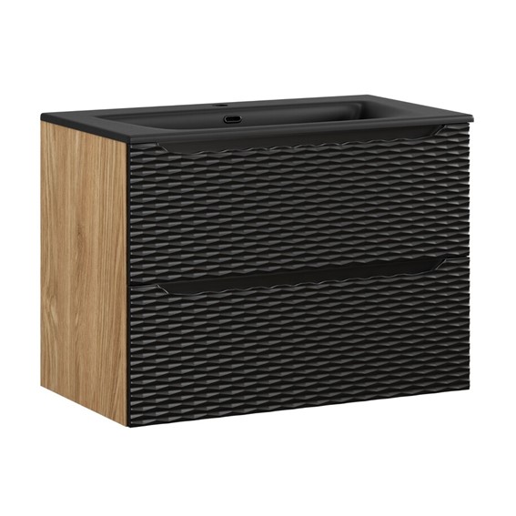 Zestaw Meblowy SKY 80cm Czarny Mat/Dąb Olejowany