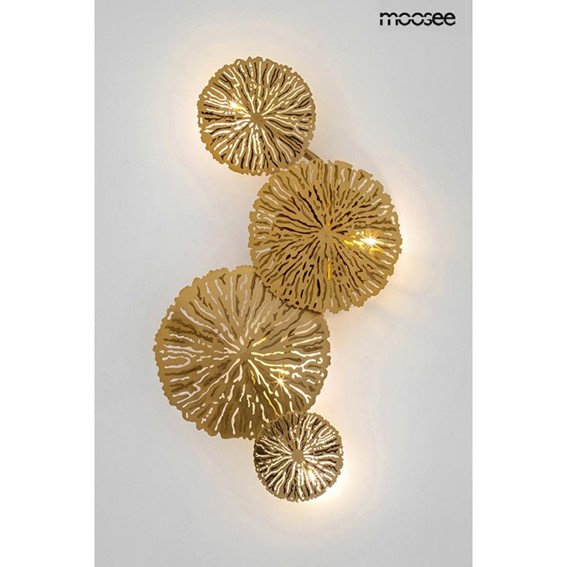 Lampa Ścienna LIRIO 4 Złoty