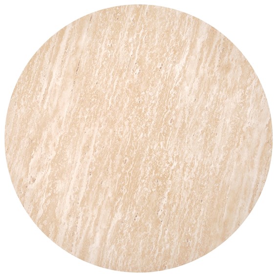 Ława TRAVERTINO fi60 Beżowy