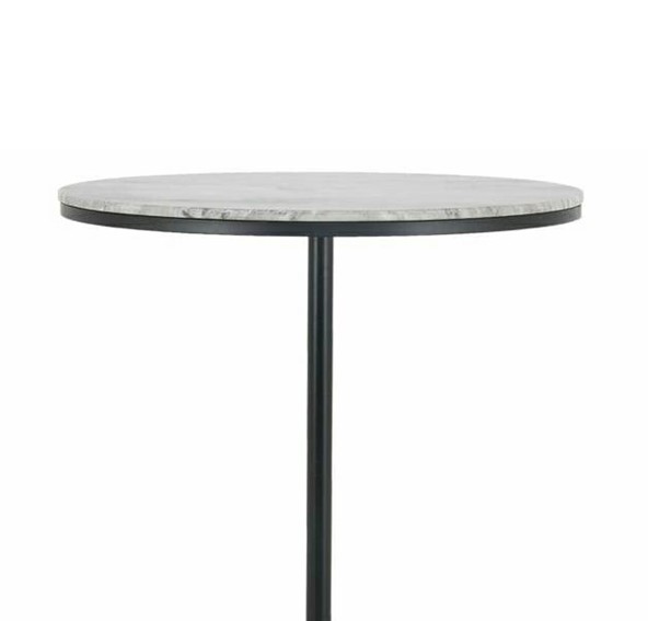 Stolik Barowy DUNCAN Fi75cm Biały