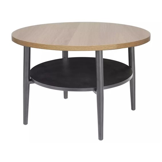 Ława ELLA B fi60 Dąb/Czarny