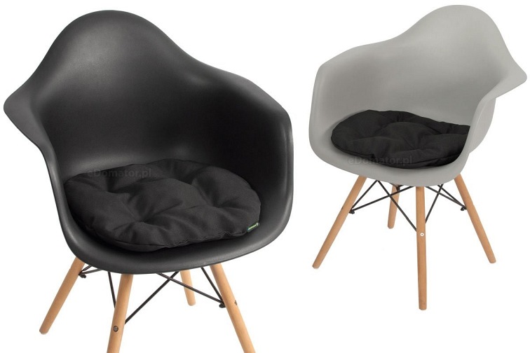 Poduszka na Krzesło KAMILA  40cm Czarny