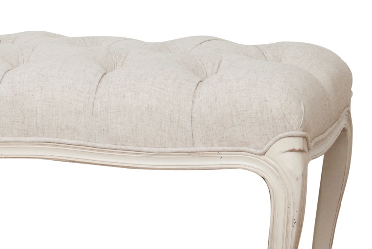 Ławka Tapicerowana Verona 838 53x150x50 Biały/Beżowy