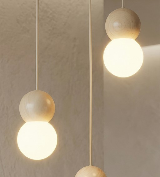 Lampa Wisząca LOOP 3 Beżowy