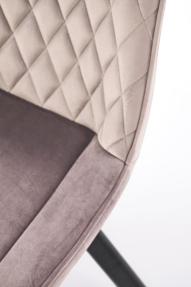 Krzesło K520 Czarne/Beżowy