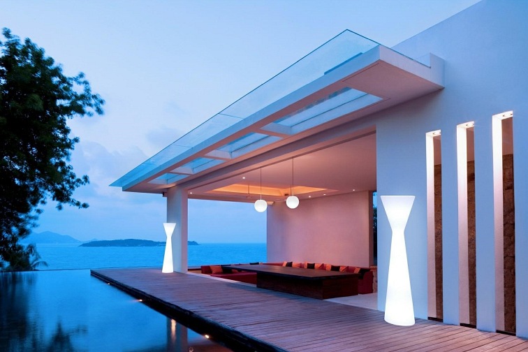 Lampa Podłogowa KONIKA 170 CABLE Biały