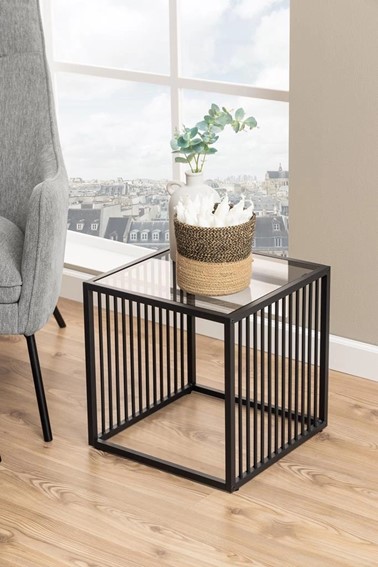 Stolik Kawowy STRINGTON 40x40 Czarny