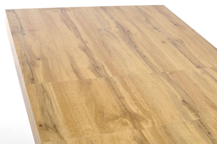 Stół Rozkładany BOSTON (140-200)x90 Dąb/Czarny