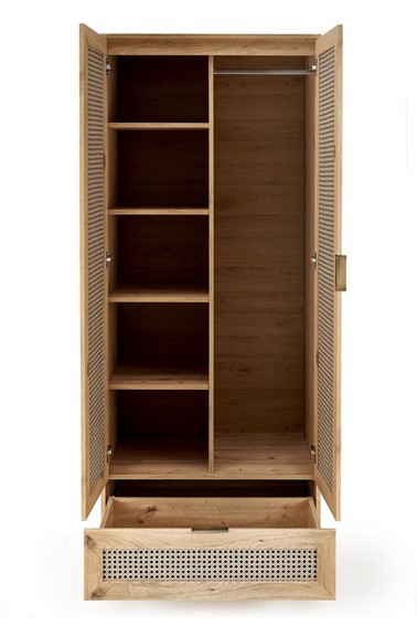 Szafa BORNEO S-1 Dąb Artisan/Czarny