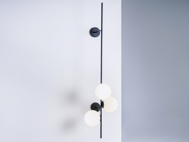 Lampa Ścienna Bobler 2 Connect 40x150 Czarny