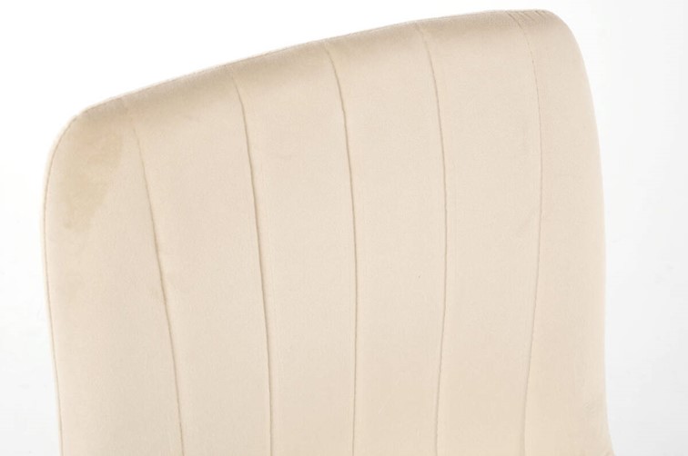 Krzesło SOFIA Welur Czarny/Beżowy