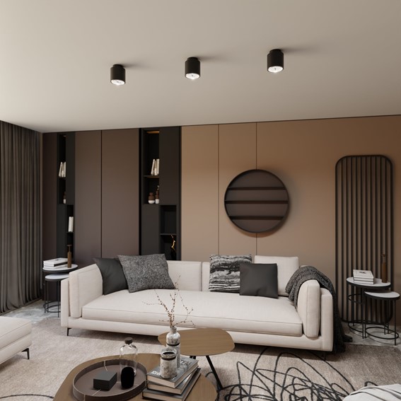 Lampa Sufitowa NANO 1 Czarny