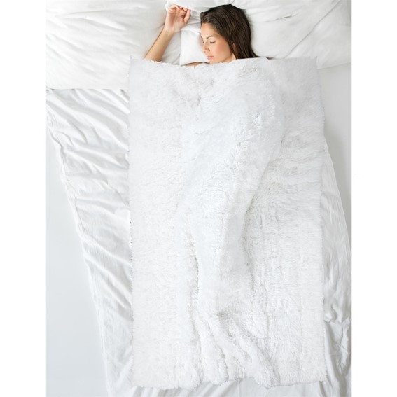 Koc Obciążeniowy FURRY 150x200cm Biały