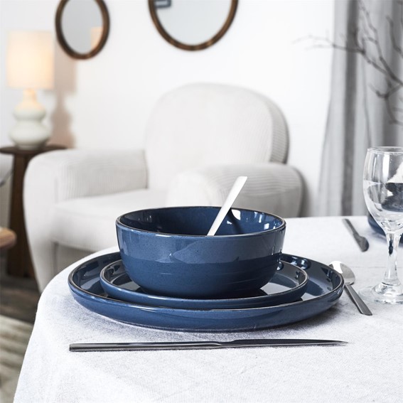 Zestaw Obiadowy na 4 Osoby TEMP Niebieski