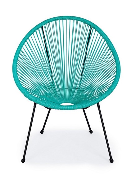 Krzesło Ogrodowe PARKER Turkusowe