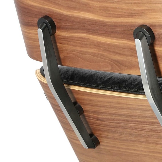 Fotel VIP 54x82x85 Czarny/Walnut/Baza Standard