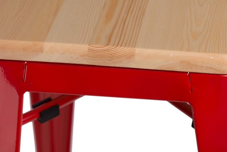 Hoker PARIS WOOD 75cm czerw sosna natura