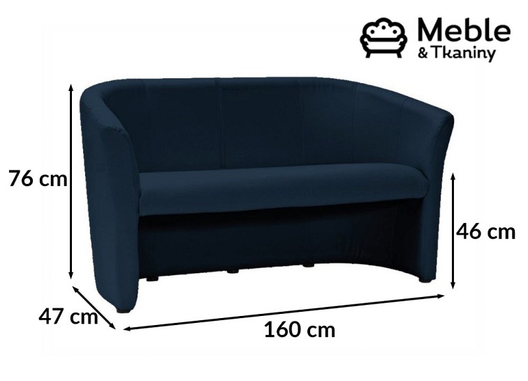 Sofa TM-3 Granatowy
