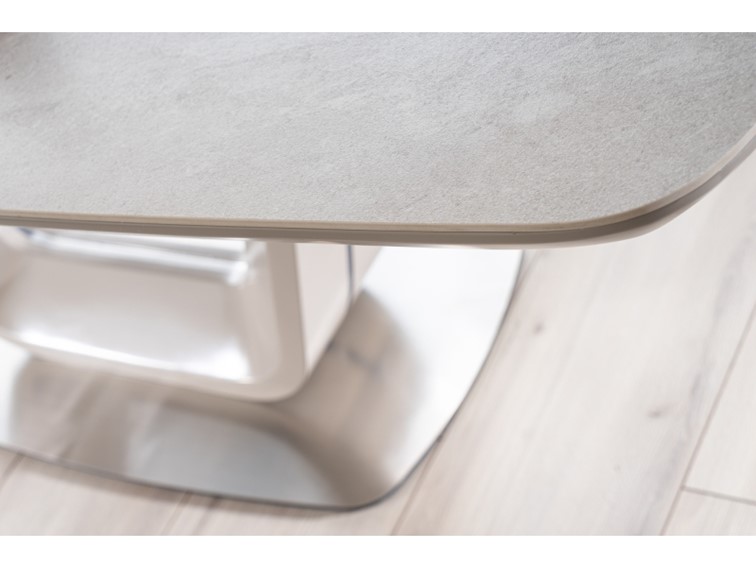 Stół Rozkładany ARMANI Ceramic (160-220)x90 Szary Mat