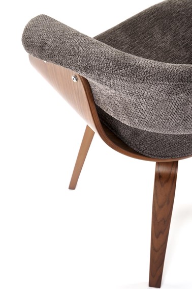 Krzesło K545 Popielaty/Orzechowy