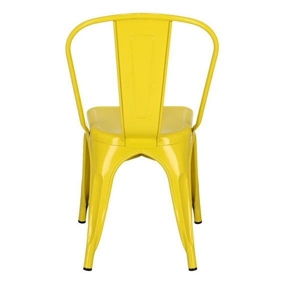 Krzesło PARIS Inspirowane Tolix Żółty