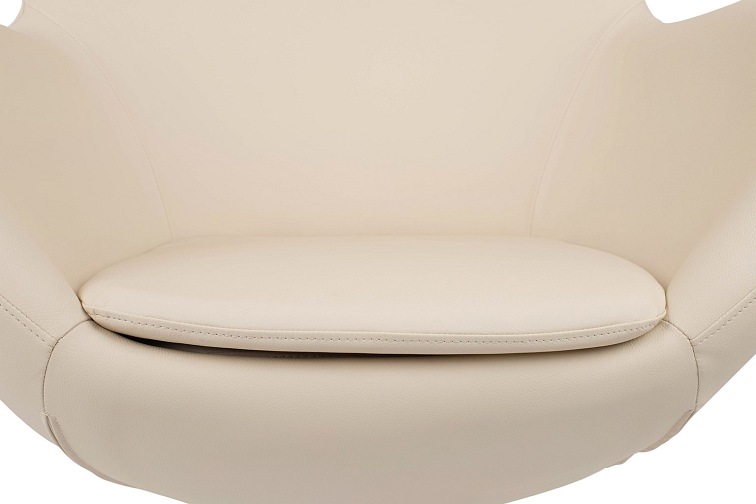 Fotel EGG Szeroki PU Beżowy