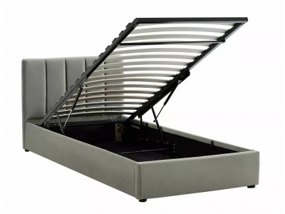 Łóżko MONTREAL Velvet 90x200 Szary Tap. 192