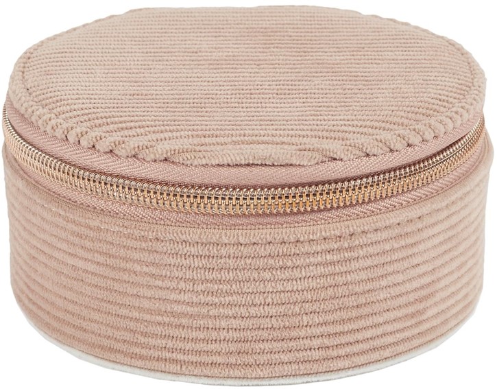 Szkatułka Sztruksowa VELO Różowy