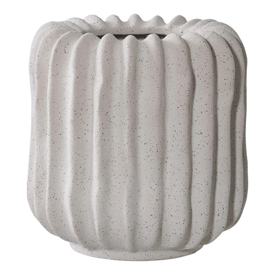 Doniczka/Osłonka Ceramiczna LAMELL Szary