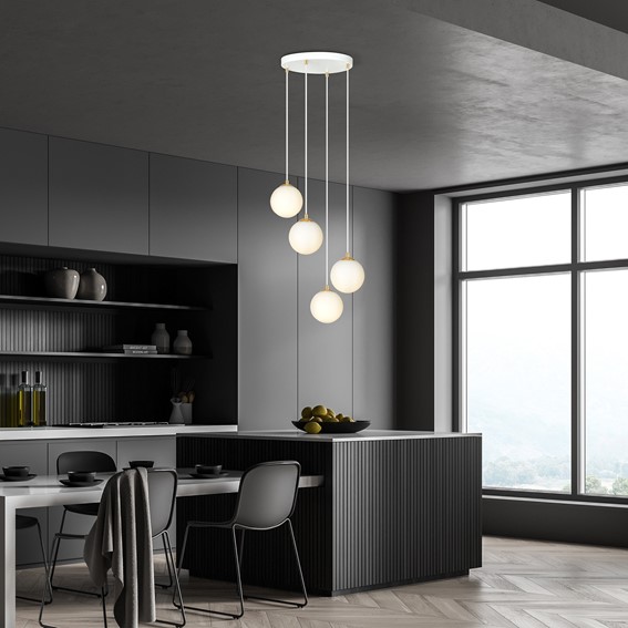 Lampa Wisząca ROYAL 4 Biały