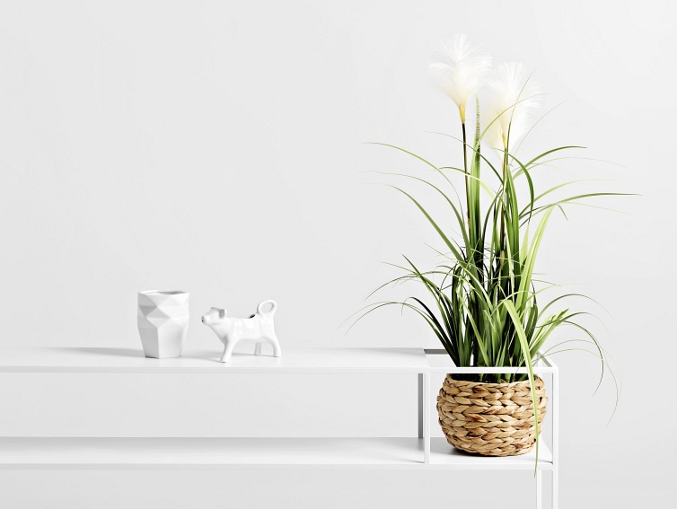 Konsola SENSO FLOWER METAL P 120x25 Biały