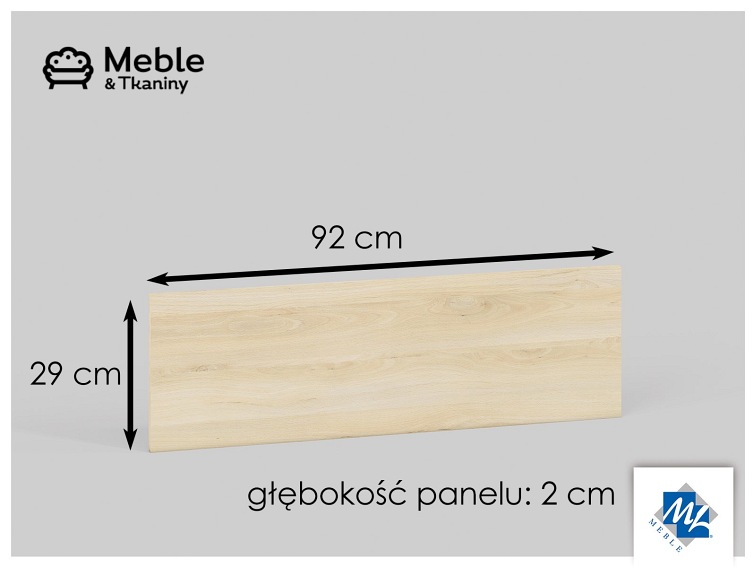 Panel pod Półki DROP 18 Buk Fjord
