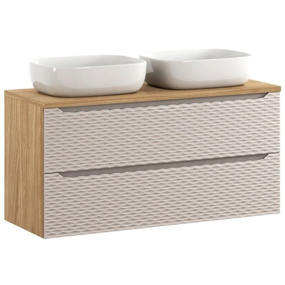 Zestaw Meblowy SMILE 120cm Beż/Dąb Olejowany