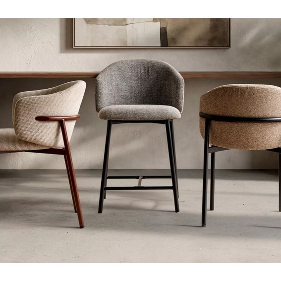 Krzesło OSAKA Beż/Czarny Mat