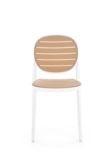 Krzesło K529 Biały/Naturalny