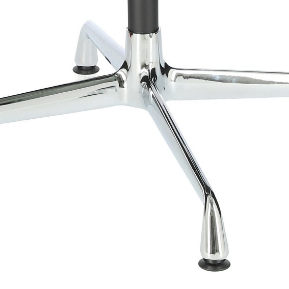 Fotel Konferencyjny CH1081T 57x58x75 Czarna Skóra/Chrom