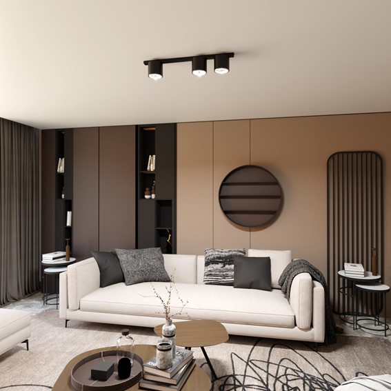 Lampa Sufitowa NANO 3 Czarny