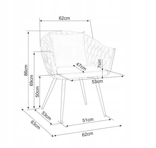 Krzesło NUVO Velvet Czarny/Szary Bluvel 14