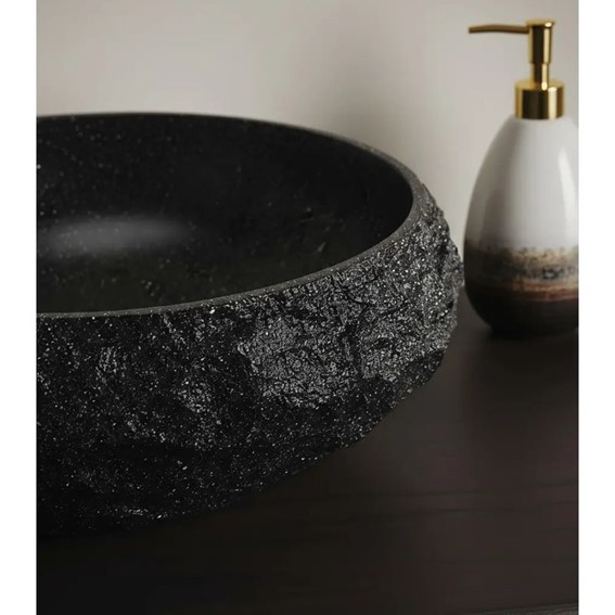 Umywalka Nablatowa MIKA Czarny