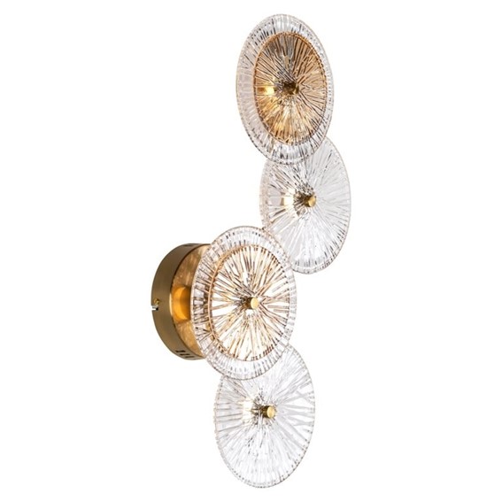 Lampa Ścienna LINZI Złoty