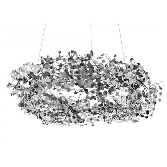 Lampa Wisząca MONETE 60 Srebrny