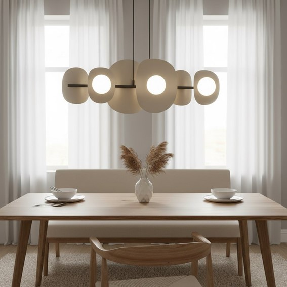 Lampa Wisząca ELEMENTI 6 Beżowy