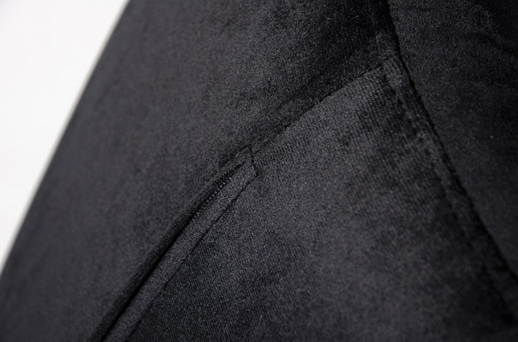 Fotel EGG Szeroki Velvet Czarny