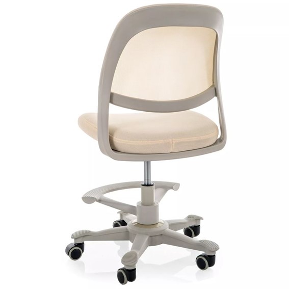 Fotel Obrotowy Q-027 Beżowy/Szary