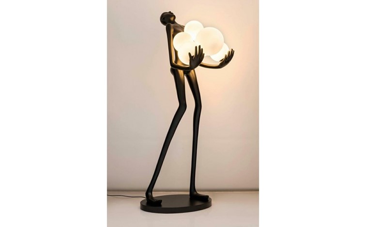 Lampa Podłogowa HUMAN PREMIUM Czarny/Biały