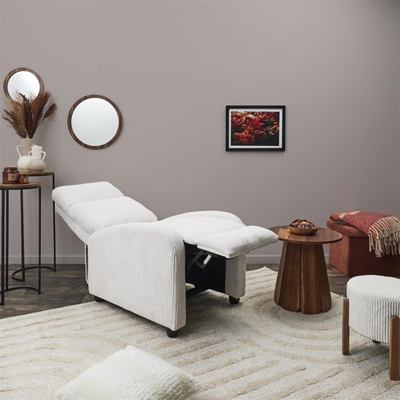 Fotel Rozkładany RECLINER DREAM Biały