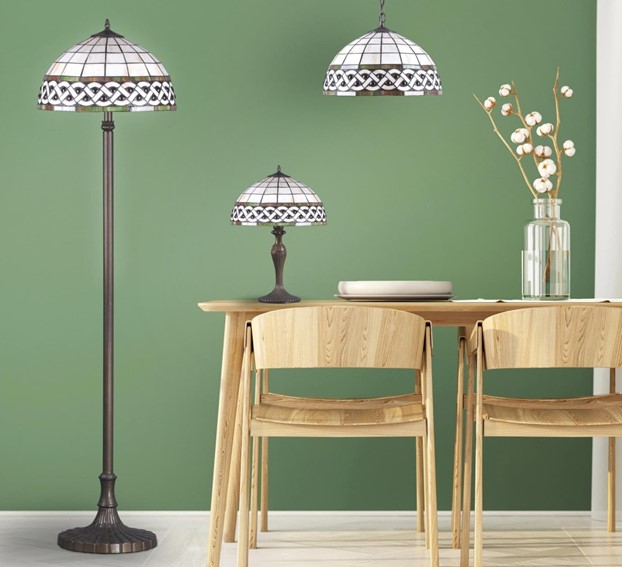 Lampa Stołowa TIFANY K-G162208 Wielokolorowy