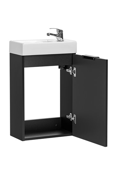 Zestaw ADB VEDEA 40 cm (Szafka + Umywalka) Czarny