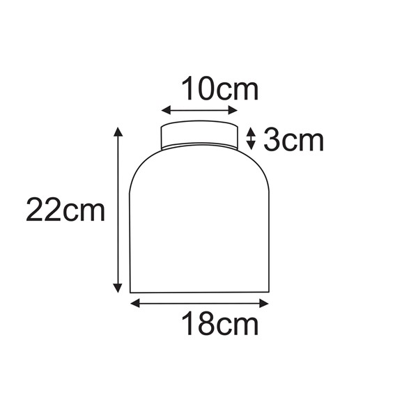 Lampa Sufitowa CAPRI K-5622 Bursztynowy/Czarny