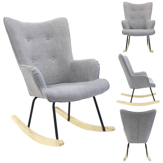 Fotel Bujany HELSINKI Szary